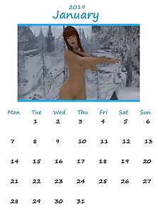 Mira's Nude Calendar 2019,  Ffxiv