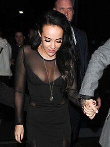 Stephanie Davis Nipple Slip While Out In The Town