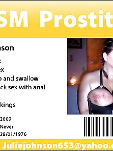 Prostitute Julie Johnson Porno Posters