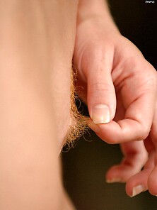 Breathtaking Babe Pulling Out Her Own Pussy Hair And Masturbatin