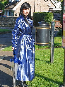 Blue Vinyl Or Pvc Coats And Jackets 2 - By Redbull18