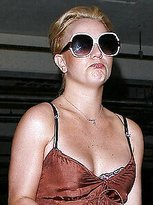 Britney Spears Cleavage In Little Dress