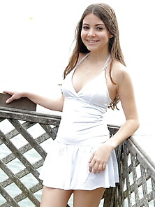 Brazilian Teen Fabiana - White Bikini