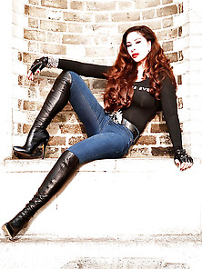 Dominant And Sexy Leather Boots 1