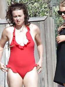 Helena Bonham Carter,  Milf In Swimsuit,  Non Nude