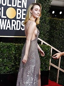Saoirse Ronan Sideboob At The 77Th Annual Golden Globe Awards