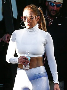 Jennifer Lopez Epic Camel Toe Leaving Miami Gym!