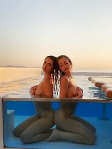 Sarah Curr & Cat Kennedy Topless
