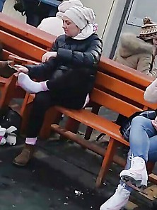 Spy Socks White Woman Romanian
