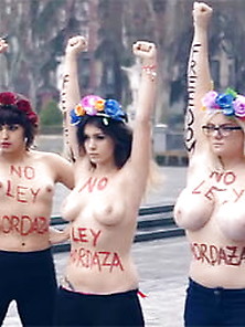 Видео: Активистка Femen устроила шоу с копьем на допросе в Киеве - Российская газета