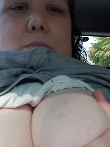 Show Her Titts In Car