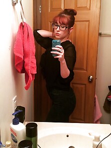 Nerdy But Sexy Redhead Amateur Girl