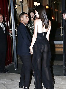 Kendall Jenner See-Through To Black Panties & Nipple?
