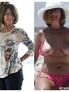 Mature Brunette Wife Before And After