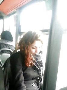 Spy Sexy Teens And Mature In Bus Romanian