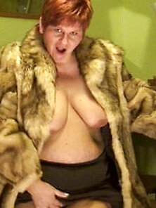 Fetish - Masturbating In Fur Coat