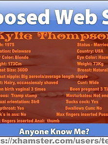 Kylie Thompson Exposed Web Slut From Delaware Usa