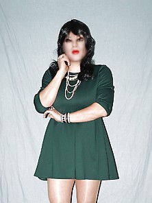 Green Dolly Skirt Dress