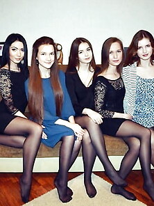 Sexy Females In Tights Pantyhose Nylons 215