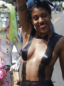 Bodypaint Naked In Public