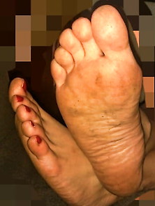 Dirty Feet After Walking Barefoot