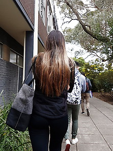Tight Teen Ass At College