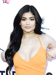 Kylie Jenner Orange Dress