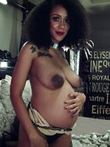 Shameless Pregnant Girl With Big Tits