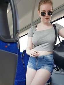 Teen Girl In Bus