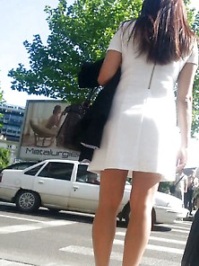 Spy Sexy Woman Skirt And Nylon Romanian