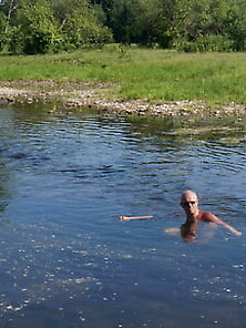 Bathing In Derzha River