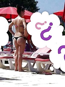 Spy Pool Finish Mix Ass Bikini Women Romanian