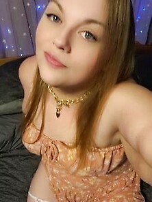 Cute Bbw In Dress And White Fishnet Knee Highs