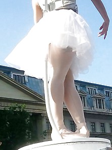 Spy Sexy Balerin Girl Legs And Nylon Withe Romanian