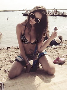 Serbian Busty Babe Sandra In Bikini