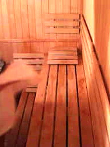 Sauna:brunette Huge Natural Tits