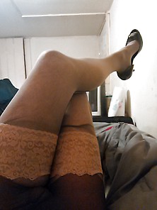 Stockings Over Tights And Heels For Mia