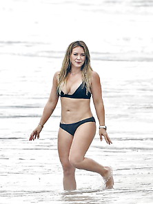 Hilary Duff In Bikini At A Beach In Malibu 9-4-17