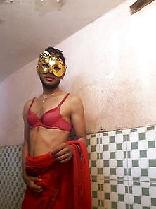 I Love Red Lingerie And Saree Fuck