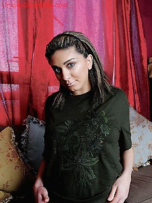 Pregnant Arab With Large Aureoles Posing