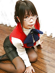 Japanese Girl Black Stockings
