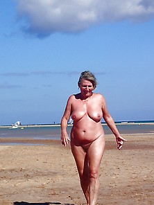She Loves To Get Naked At The Beach....