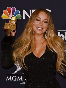 Mariah Carey In A Black Dress