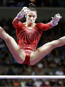 Sexy Gymnastics At Just The Right Moment