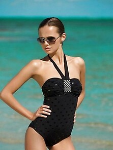 Xenia Deli In A Bikini And Lingerie Shoot