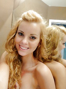 Gorgeous Blonde Selfie Nude At Home